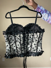 Load image into Gallery viewer, Satin Polka Dot Corset XL (1/1)