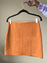 Load image into Gallery viewer, Suede Mini Skirt with Embroidery M (1/1)