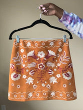 Load image into Gallery viewer, Suede Mini Skirt with Embroidery M (1/1)