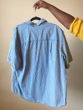 Load image into Gallery viewer, Oversized Gingham Shirt 1XL/2XL(1/1)