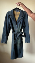 Load and play video in Gallery viewer, Denim Trench Coat L/XL (0/1)