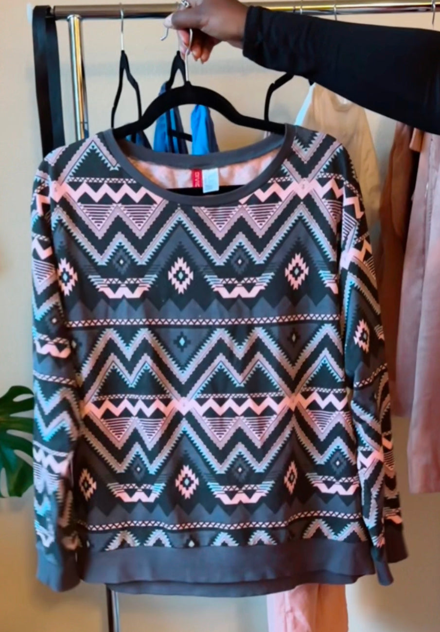 Curated Thrift Bundle L/XL - Pink & Blue Western (0/1) – Naheemah Azor