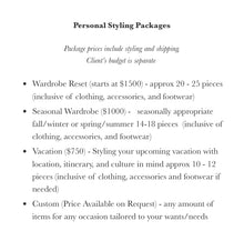 Load image into Gallery viewer, Custom Style Bundle, Personal Styling, &amp; Event Styling

