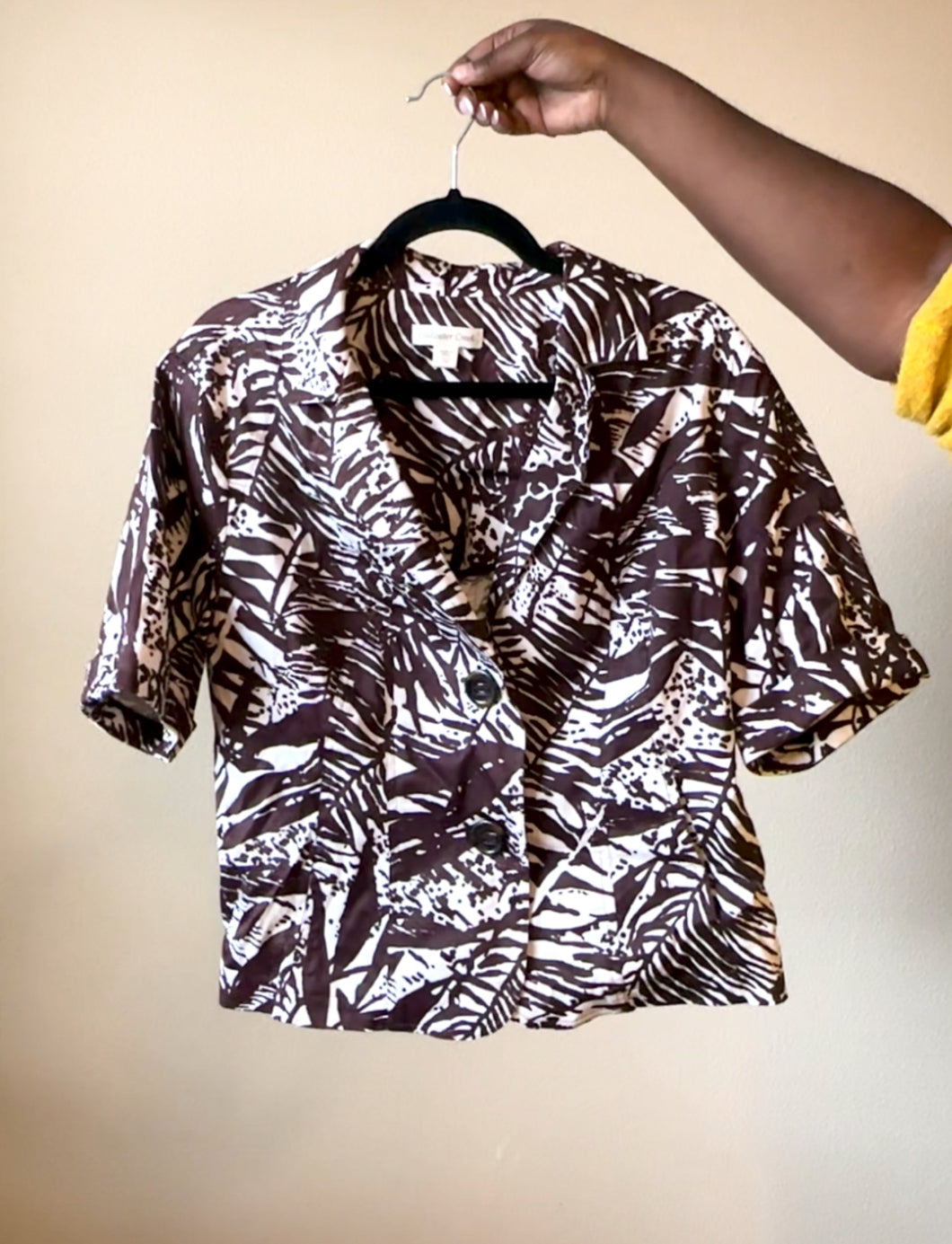 Printed Cropped Jacket Size: XXL (1/1)