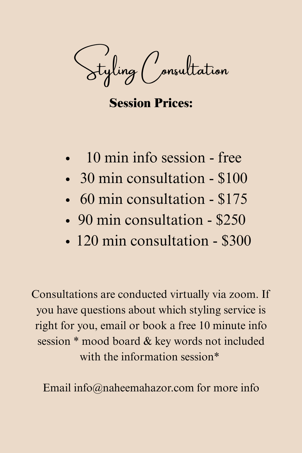 Styling Consultation
