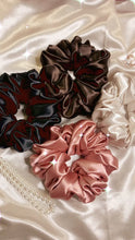 Load and play video in Gallery viewer, Satin Oversized Scrunchie
