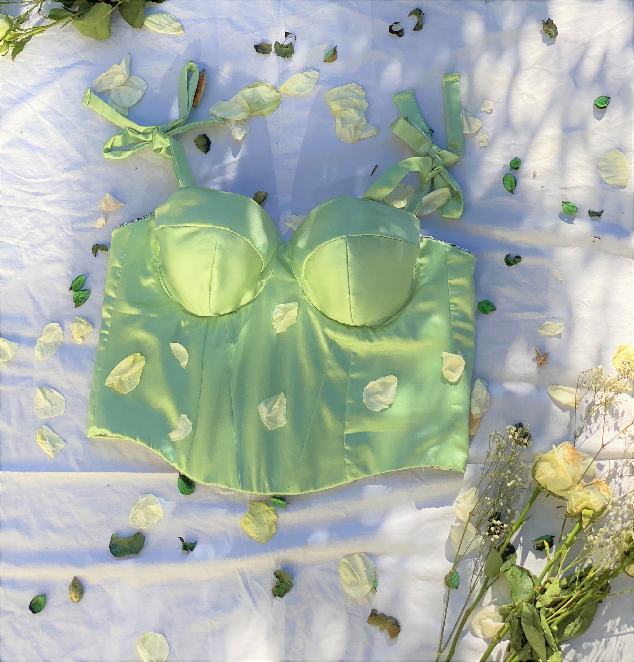 Sage Green Corset Top – Naheemah Azor